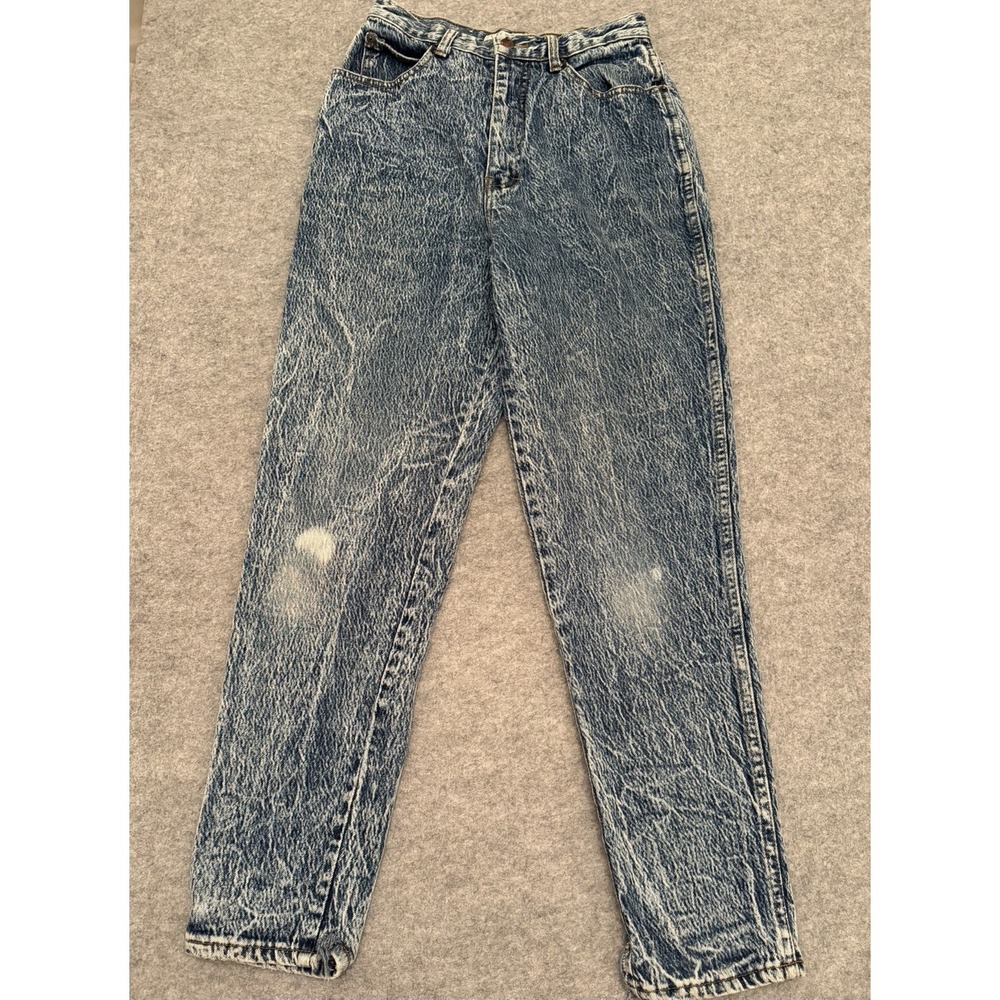 Vintage Stefano World Wide Women's Mom Jeans Acid Wash 80s High Waist Size 10